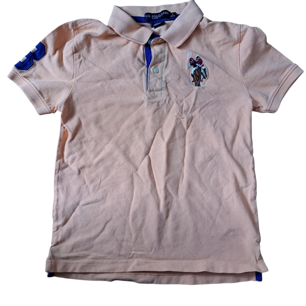 3/35$ U.S. Polo Assn. Kids Polo Shirt Classic & Sporty Large 10 12 Y Orange